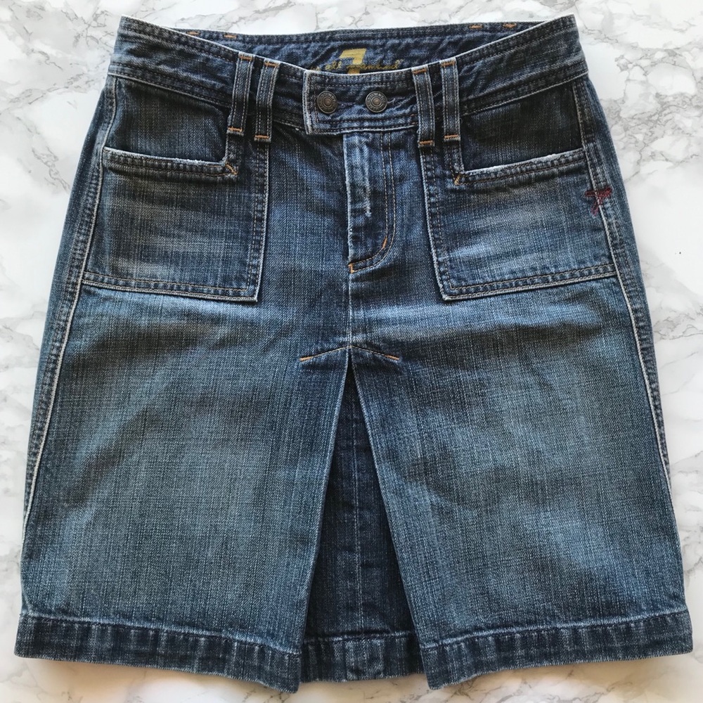7 For All Mankind Denim Skirt